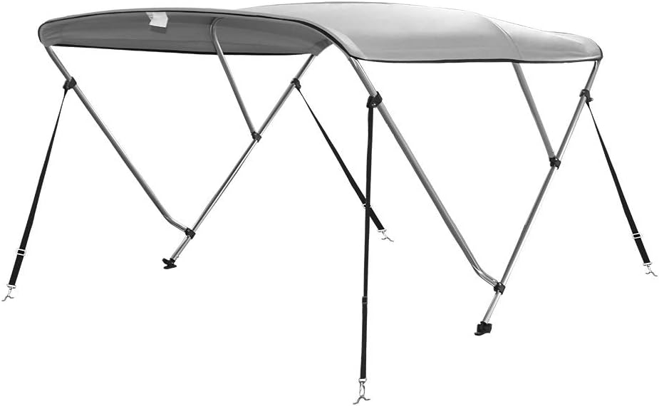 3 Bow Bimini Boat Top with Mounting Hardware, Storage Boot 36in Height Q708