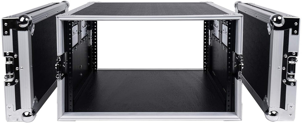 6U PA/DJ Rack Case with 17" Depth Plywood Metal Ball Corners N689466