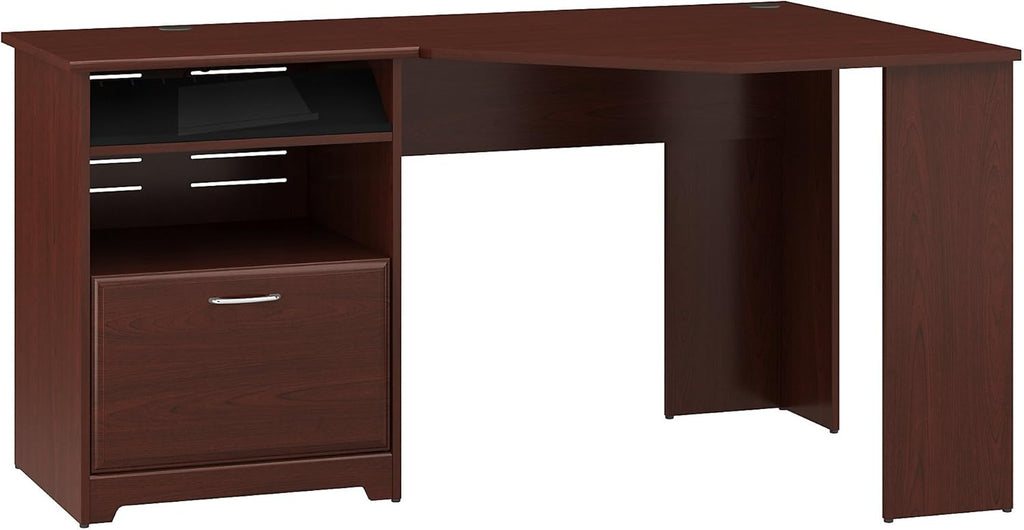 Espresso Oak Corner Desk D8298
