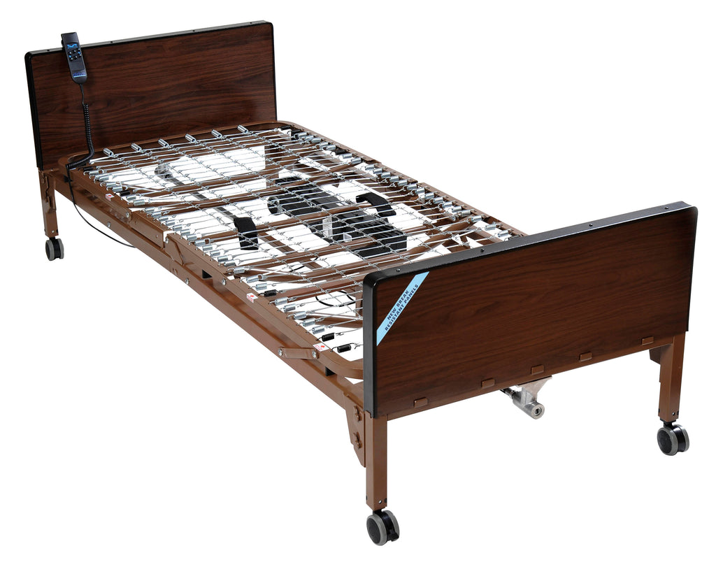 Full Electric Bed with Full Rails and Foam Mattress J3030