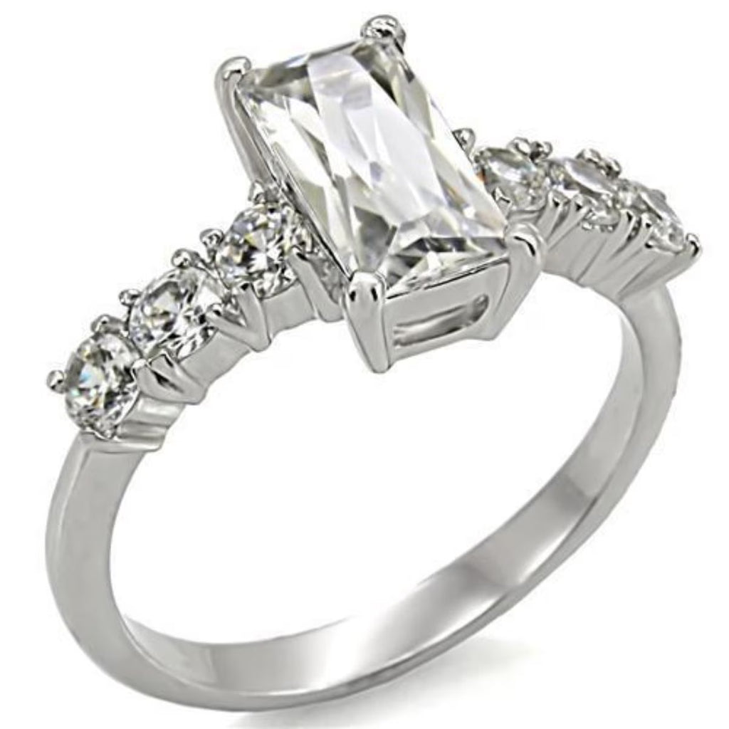 Stainless Steel Ring with Cubic Zirconia L661385