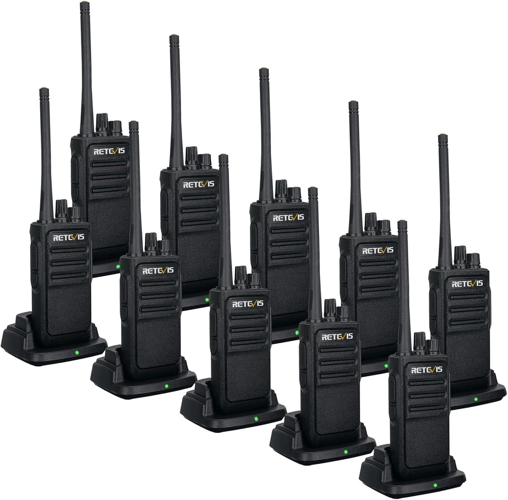 10 Pack Rechargeable Two Way Radios with USB Charging Base G40637