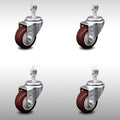 4 Swivel Caster Set with 3.5x22 Wheels and 12mm Stem K76526