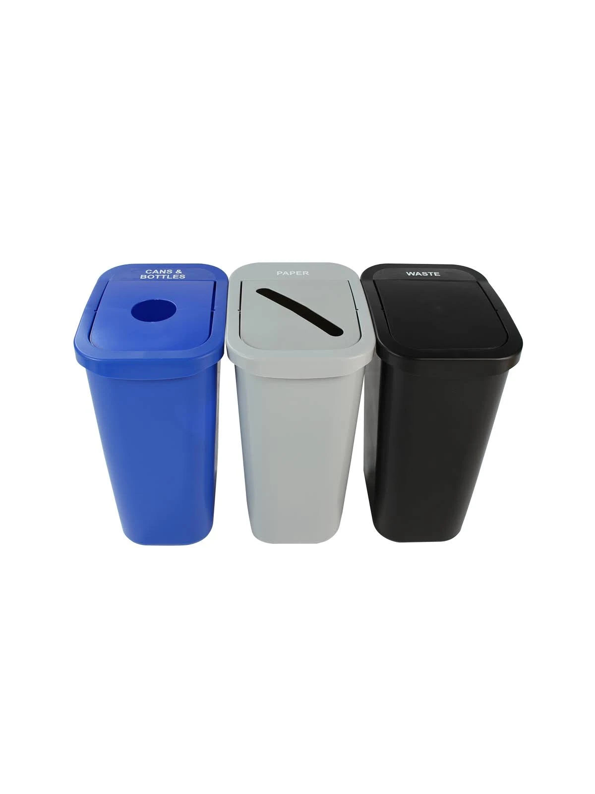 3 Piece 10 Gallon Recycling Bin Set A190133