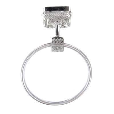 Polished Silver Wall Mounted Towel Ring O1379