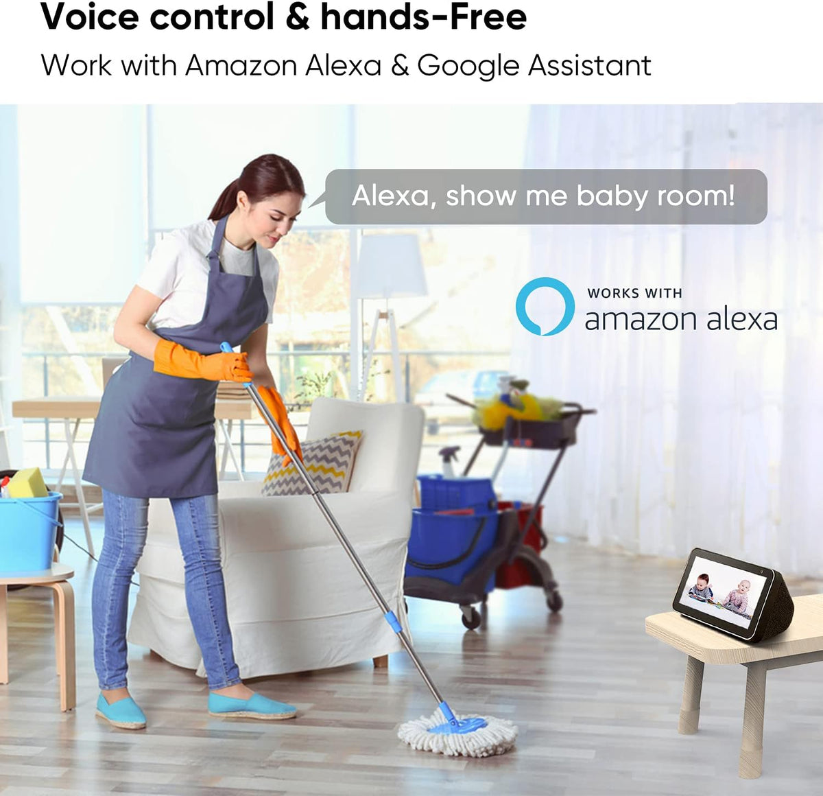 Indoor WiFi Security Camera with Auto Motion Tracking and Night Vision N8794