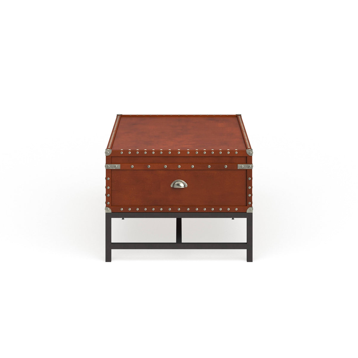 Industrial Cherry Solid Wood Coffee Table W634