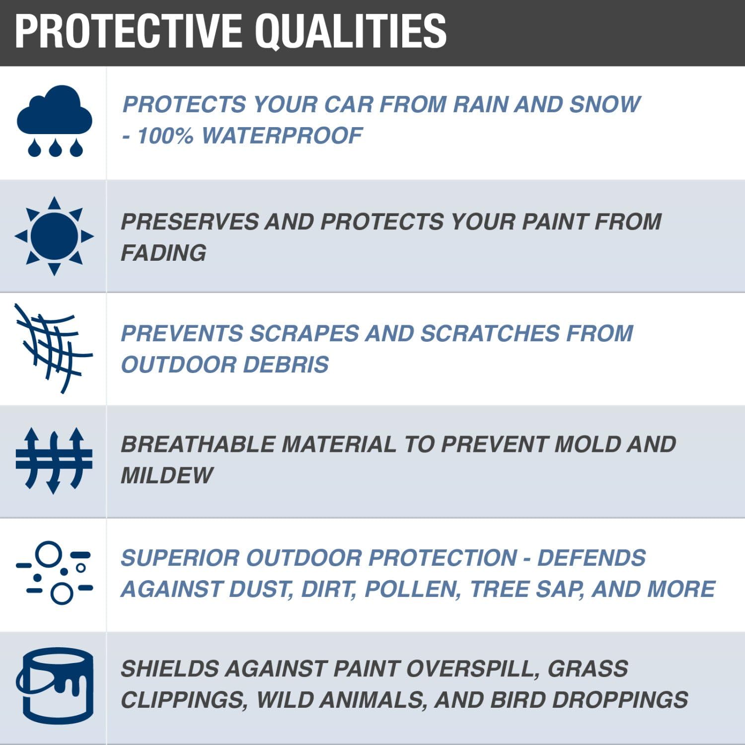 Truck Cover, 4 Layer Waterproof, Tan, Fits Trucks up to 249"L x 70"W x 60"H M14714