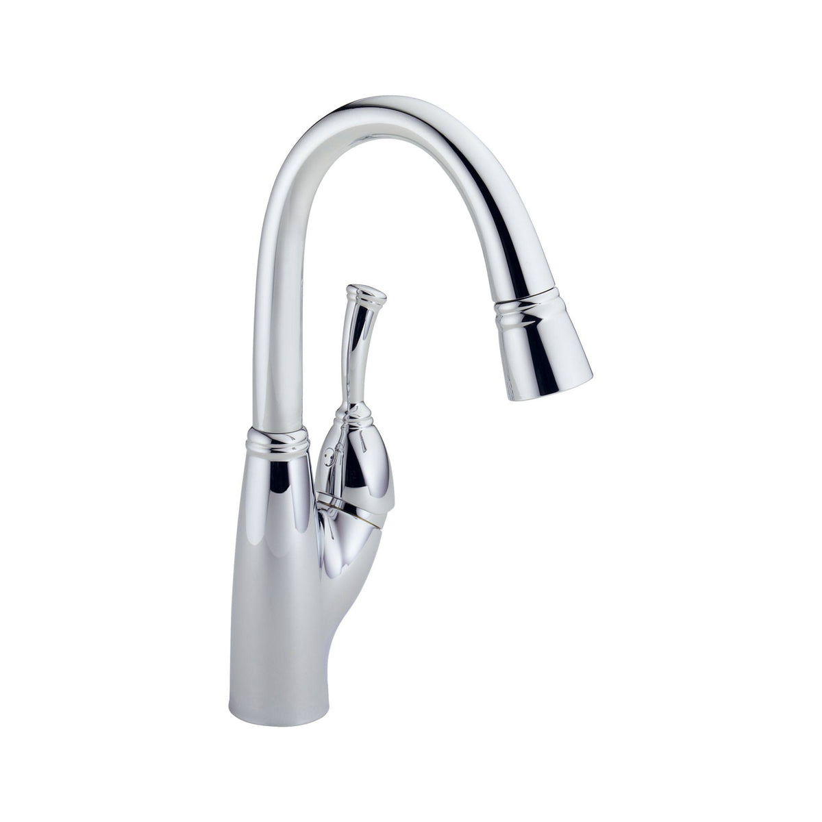 Stainless Steel Single Handle Kitchen Faucet with Spray D91472