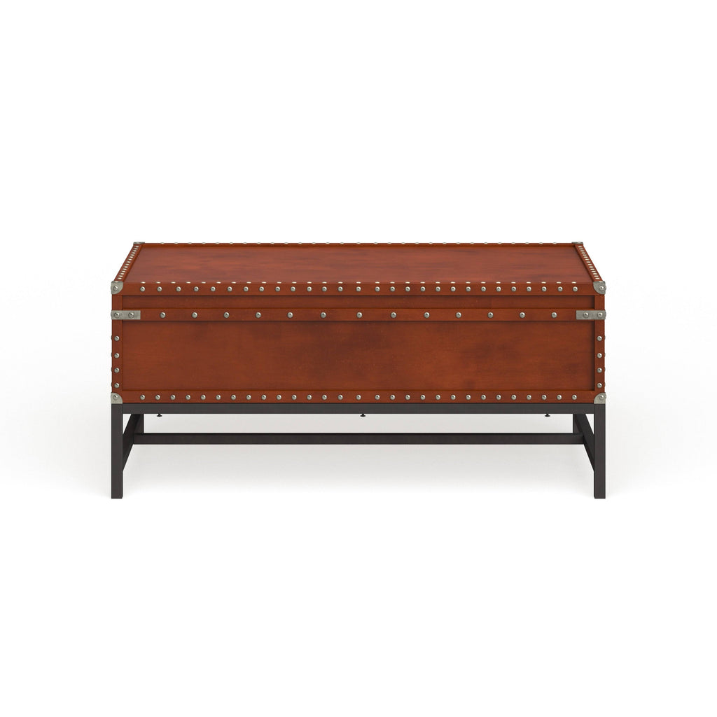 Industrial Cherry Solid Wood Coffee Table W634