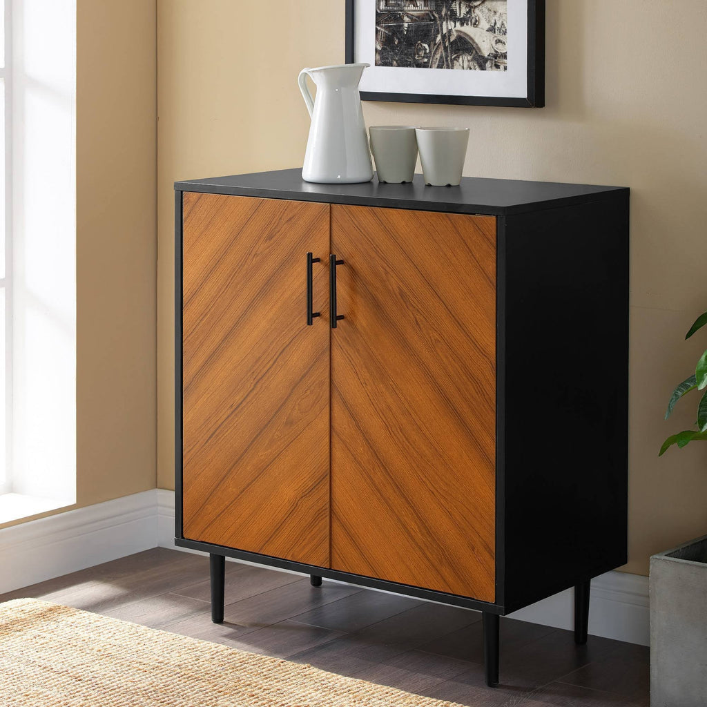 Solid Black Accent Cabinet L5698