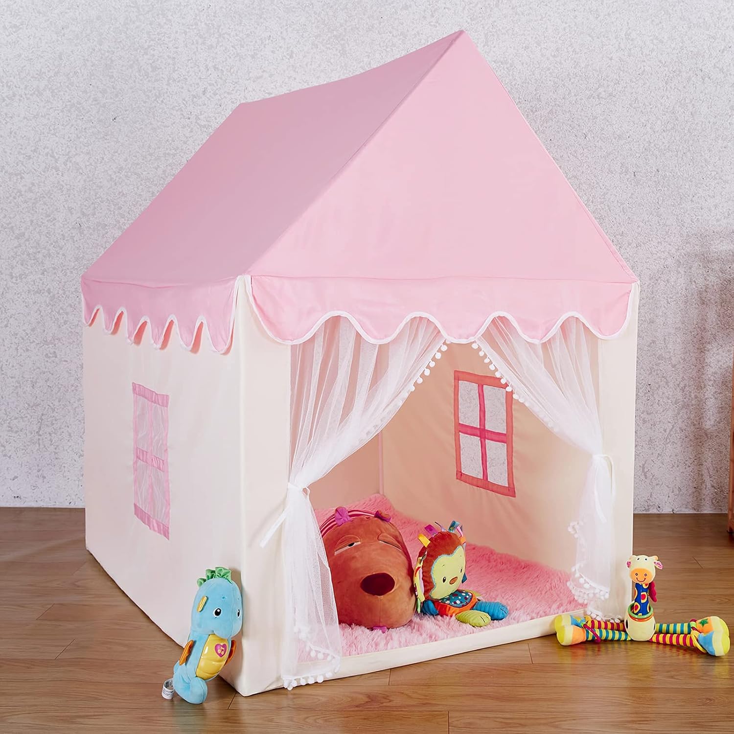 Pink Princess Castle Play Tent for Girls R462