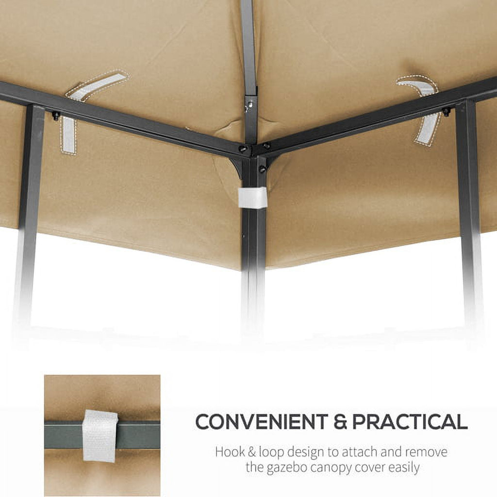 10 x 10 Ft Double Tiered Gazebo Replacement Top Cover U61087