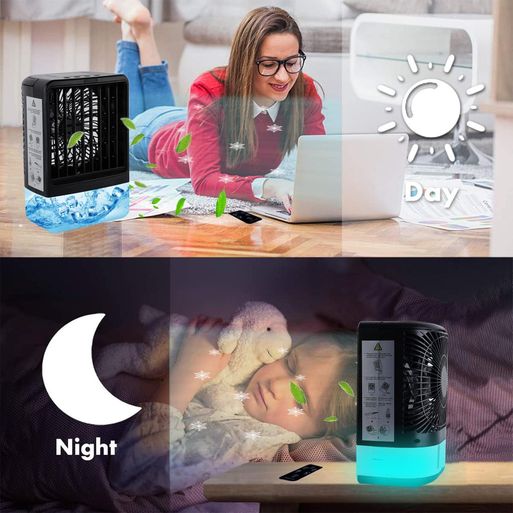 Portable Air Cooler Fan with 4000mAh Battery and Remote O5460