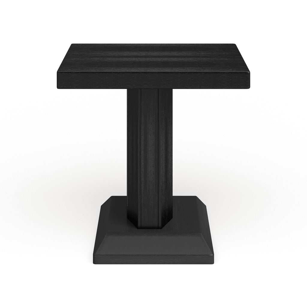 Black LED End Table E70363