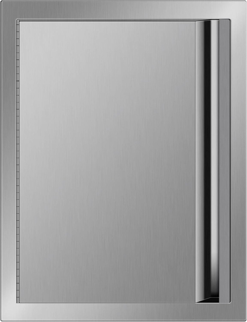 24 x 24 Inch Double BBQ Door Stainless Steel with Recessed Handle P18163