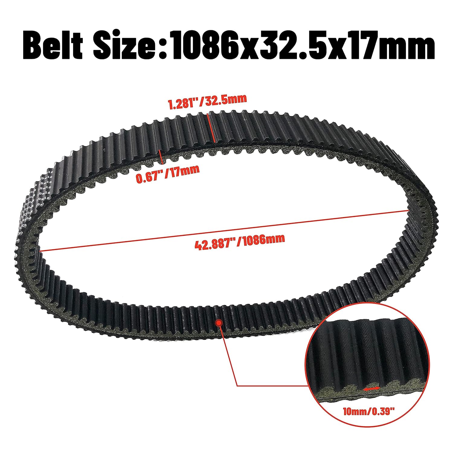 Heavy Duty ATV UTV Belt O8039