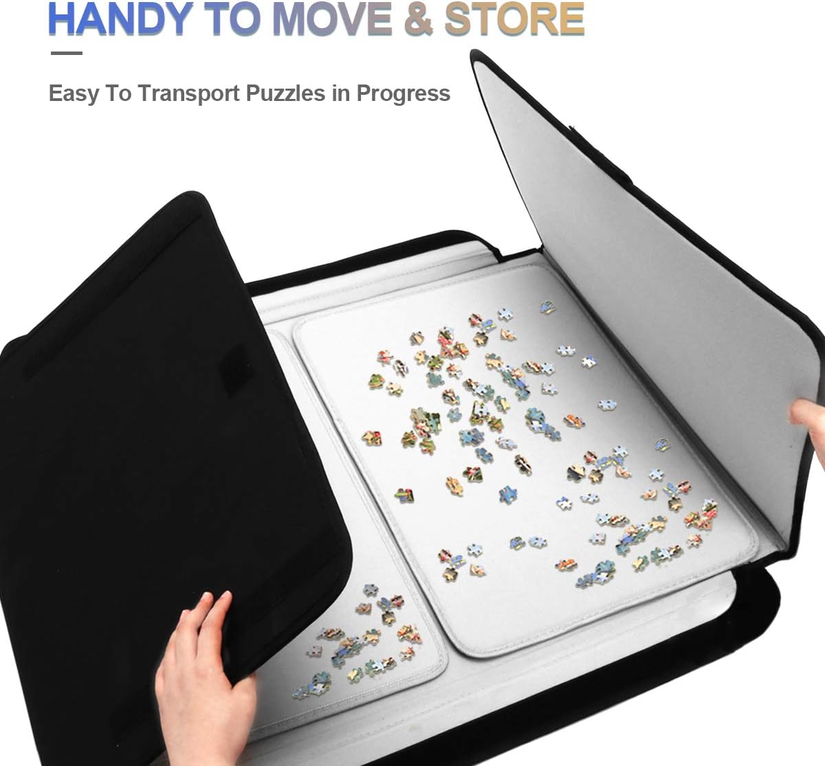 Jigsaw Puzzle Board for 1000 Pieces, Portable Storage Case D316