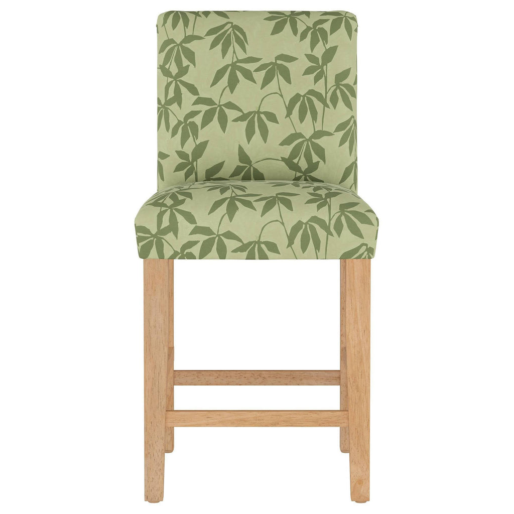Counter Height Barstool Floral Sage Tonal C639