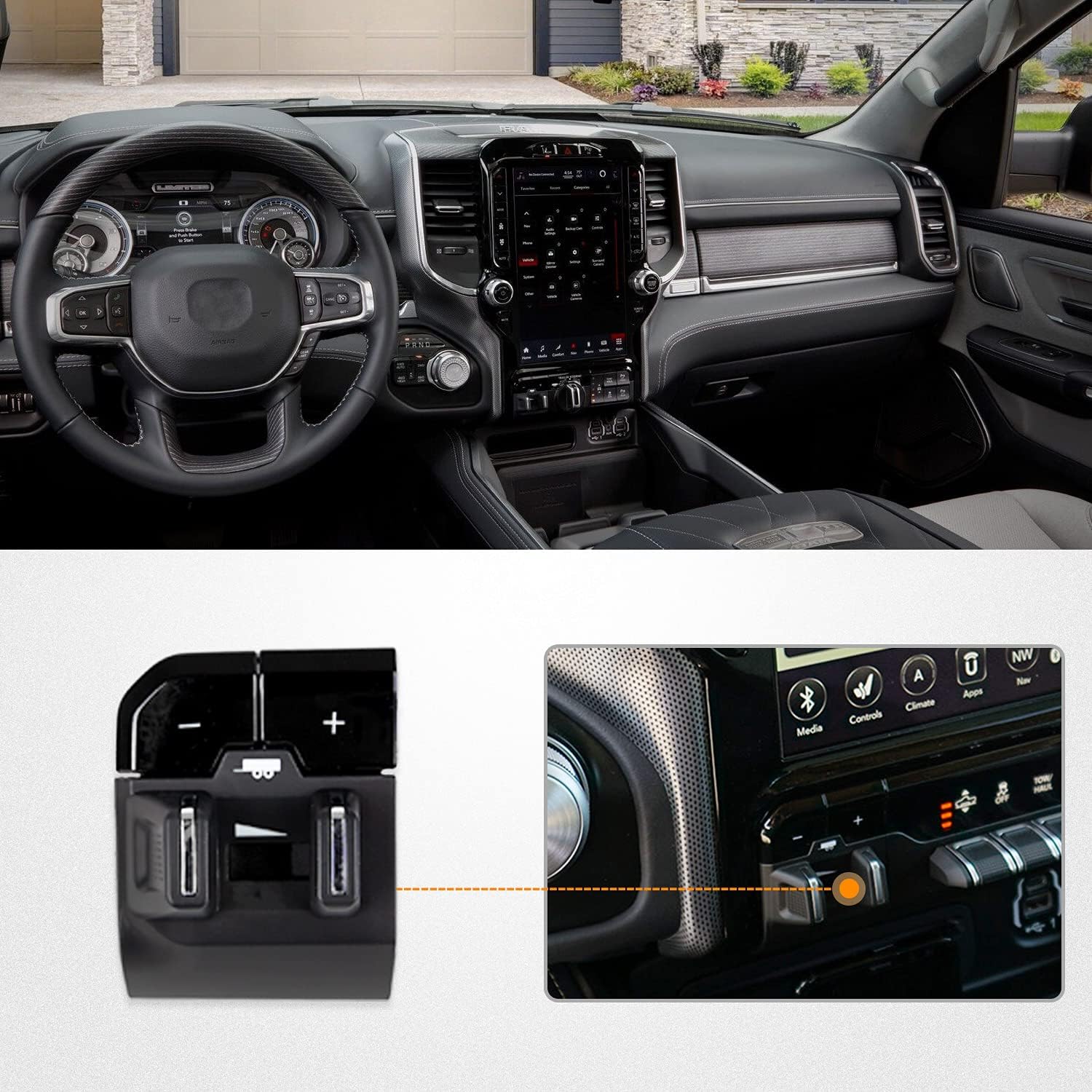 Integrated Electronic Trailer Brake Controller for Ram 1500 N89788
