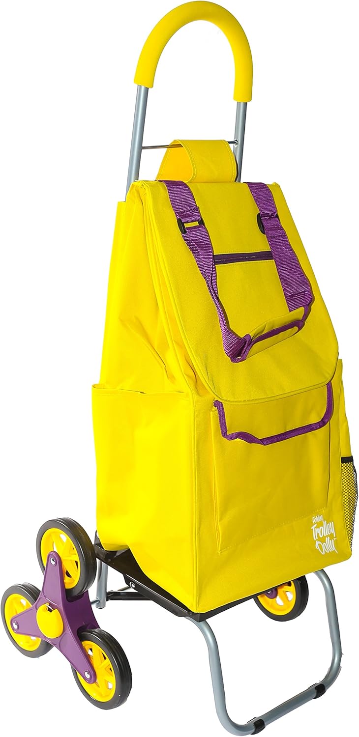 Blue 3 Wheels Folding Grocery Cart T450913