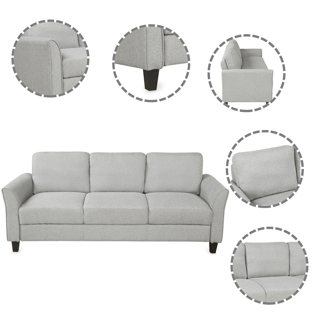Grey 2-Piece Sofa Set D759