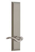 Satin Nickel Tall Plate Lever N136