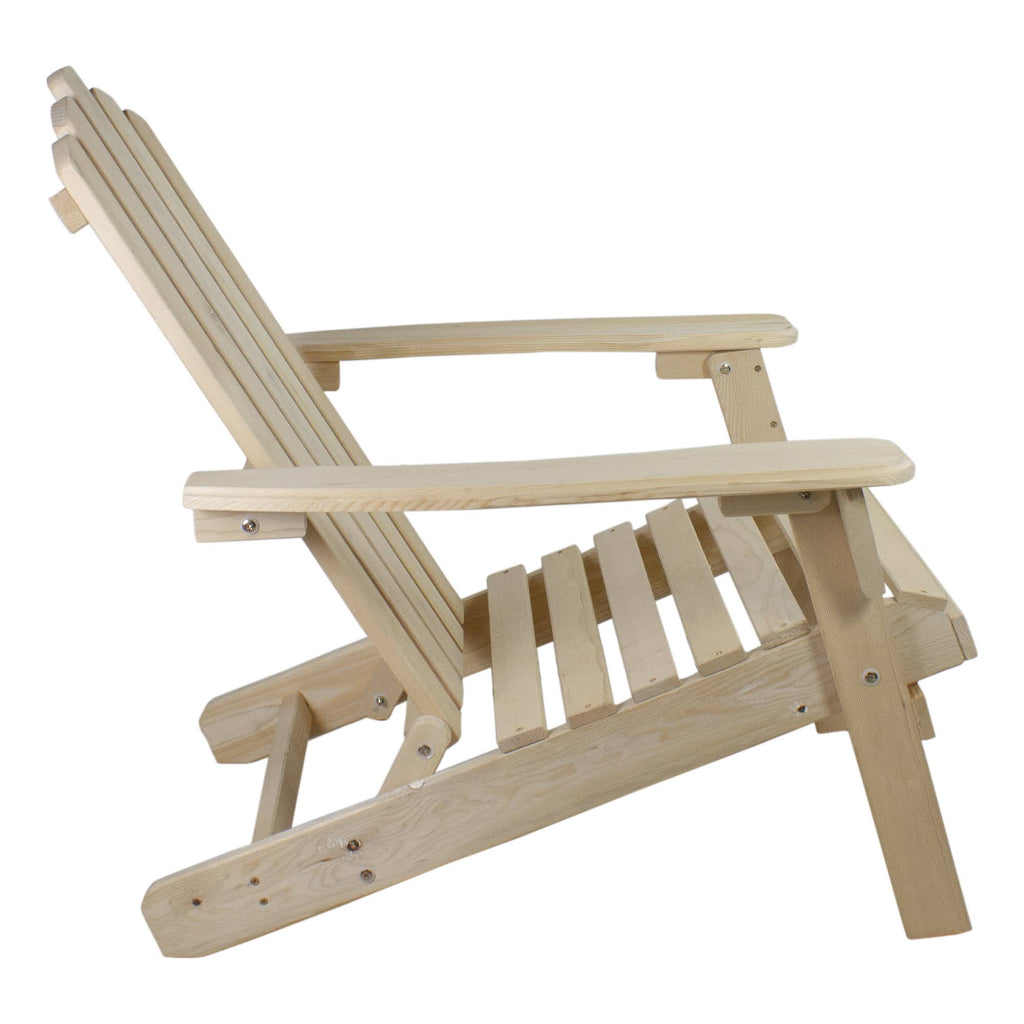Natural Brown Folding Wooden Adirondack Chair E800
