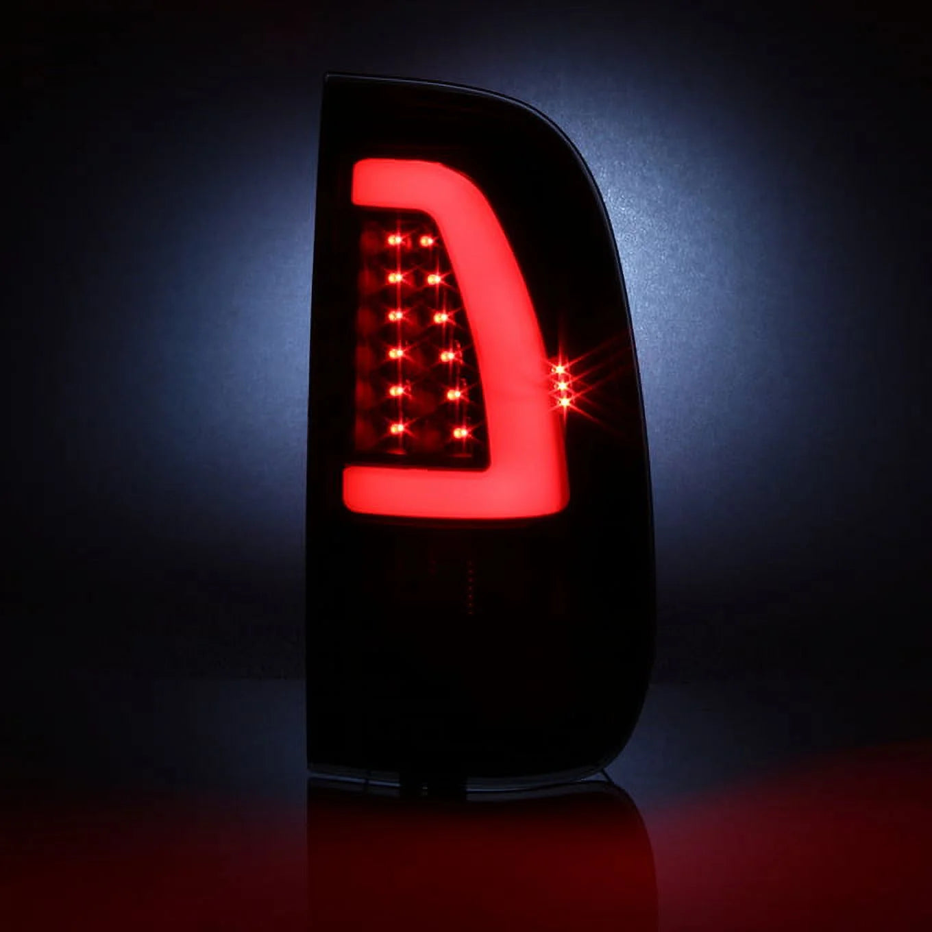 Black Smoked LED Tube Tail Lights Pair Left and Right S56121