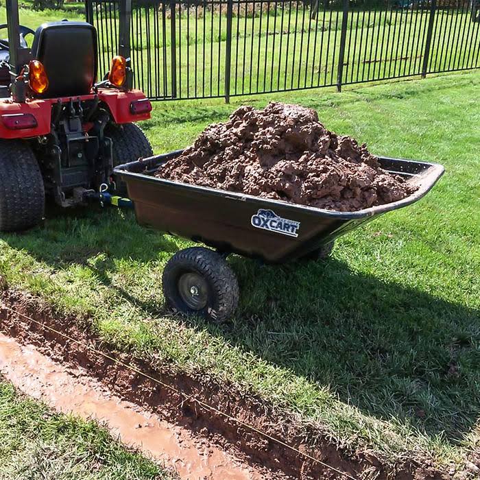 Hydraulic-Assisted 12 Cubic Foot Poly Dump Cart K556