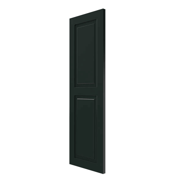 Black Forest Green Exterior Composite Raised Panel Shutters E554567