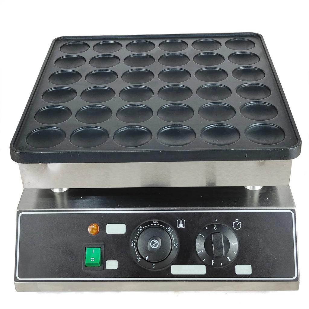 36 Holes Electric Mini Waffle Pancake Maker Stainless Steel 1000W P47987