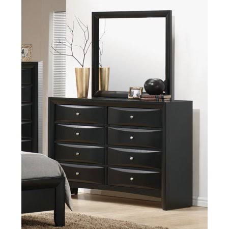 Black Wooden Eastern King Bed U726