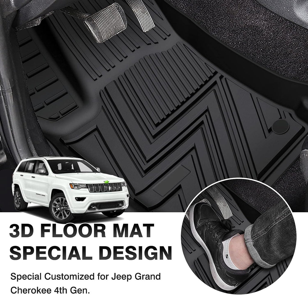 TPE All-Weather Floor Mat Liners for Jeep Grand Cherokee 2011-2021 K434