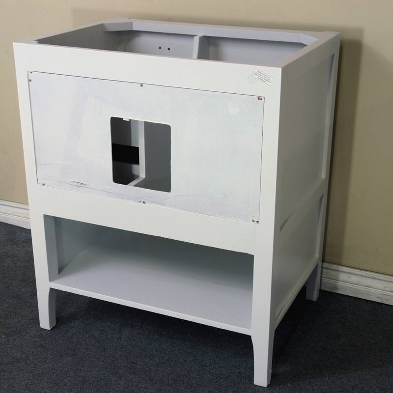 29 in. White Single Sink Vanity Cabinet Q483