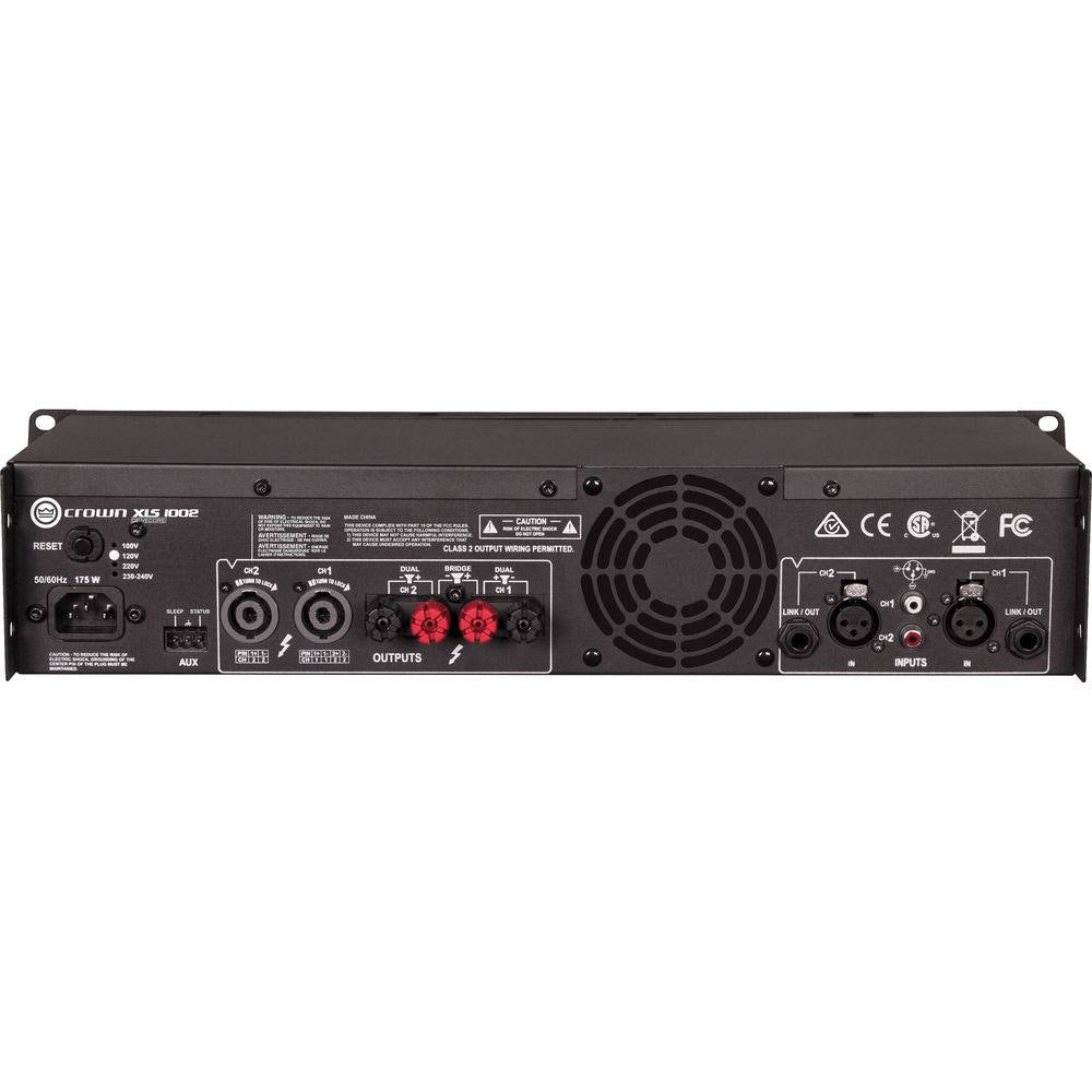 XLS 1002 Stereo Power Amplifier with XLR Cable Bundle A781975