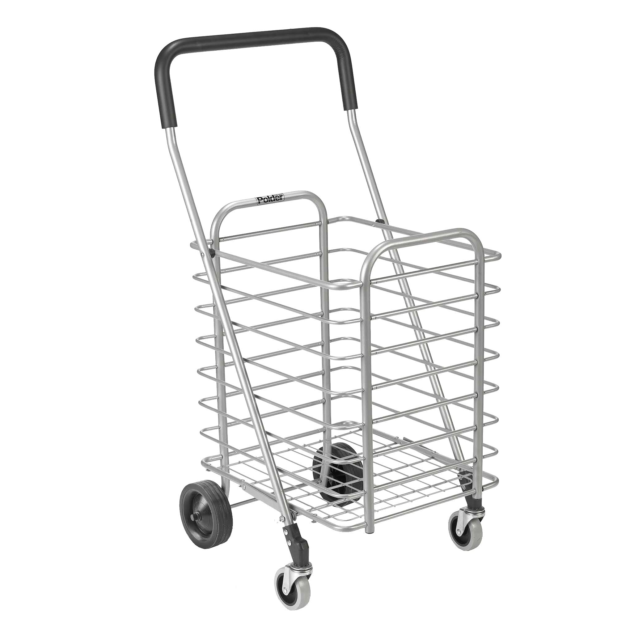 Grey Aluminum Shopping Cart B7575