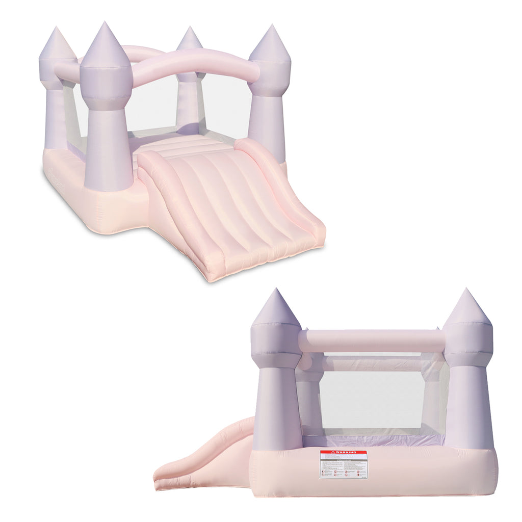 Pastel Bouncy Castle with Slide F25133