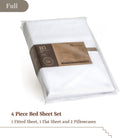 California King 100% Peruvian Pima Cotton Percale Bed Sheet Set O41487
