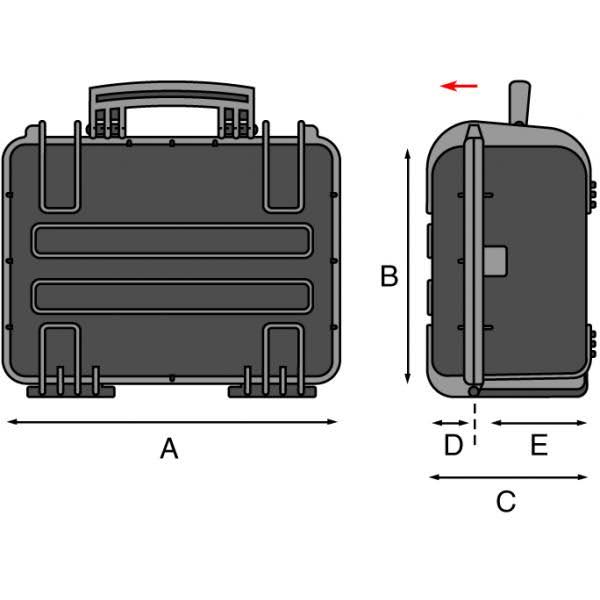 Small Hard Case 2209 with Foam P253328