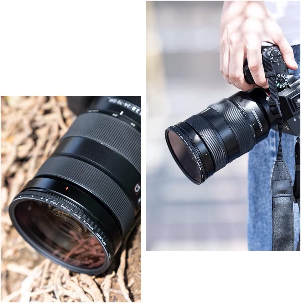 72mm Variable ND Filter ND2-ND32 Neutral Density Filter with Multi-Layer Coatings S847