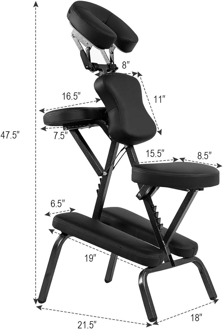 Portable Massage Chair with Carrying Bag U252984