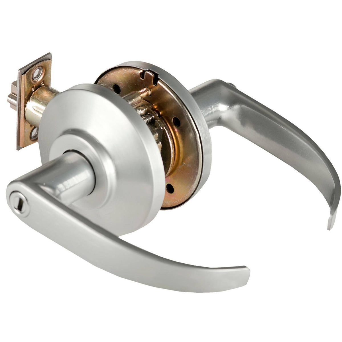 Satin Chrome Privacy Door Lever Set G920