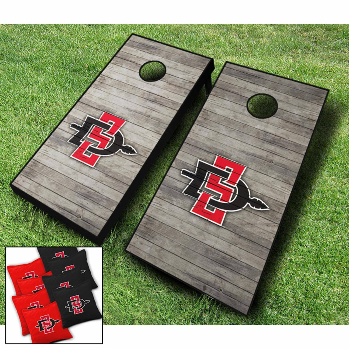 Distressed Cornhole Set U266799