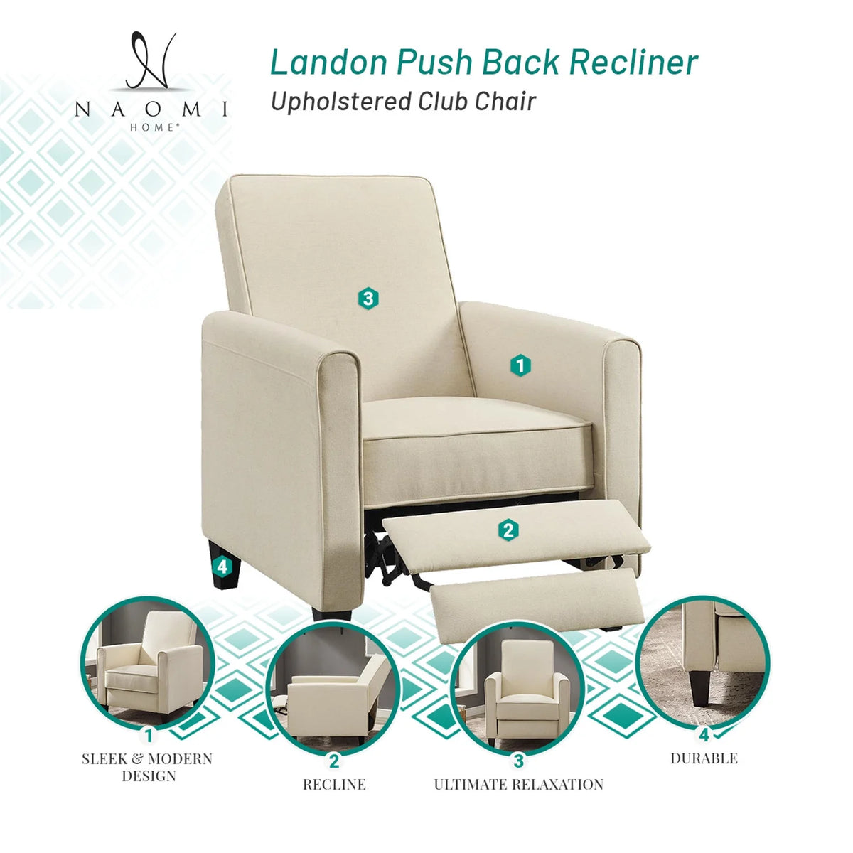 Mocha Linen Upholstered Club Chair Set of 2 O923383