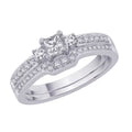 14K White Gold Diamond Bridal Engagement Set L778423