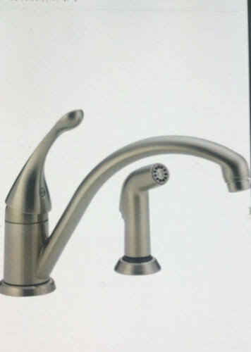 Stainless Steel Single Handle Kitchen Faucet with Spray D91472