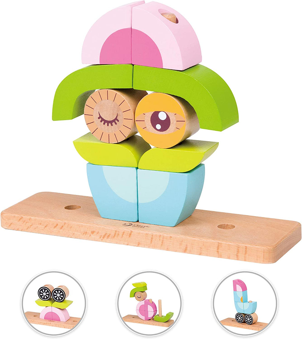 Wooden Stacking Owl Blocks Set A21661