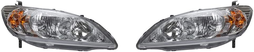 Headlight Pair for Honda Civic Coupe 2004 2005 L301730