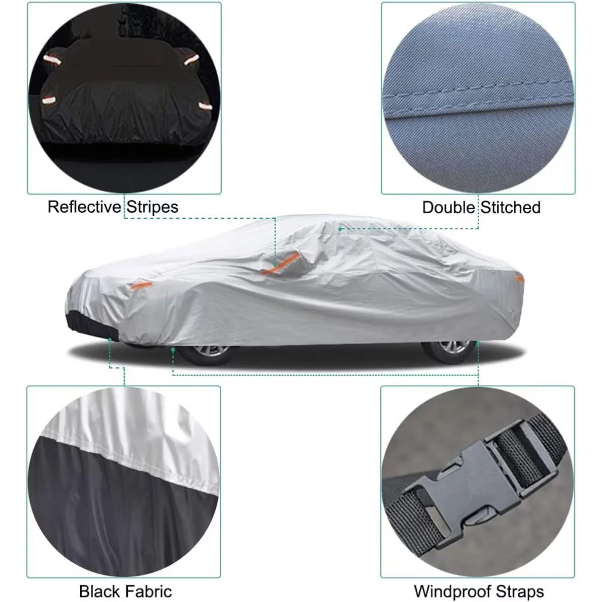 Silver Waterproof SUV Car Cover B50645